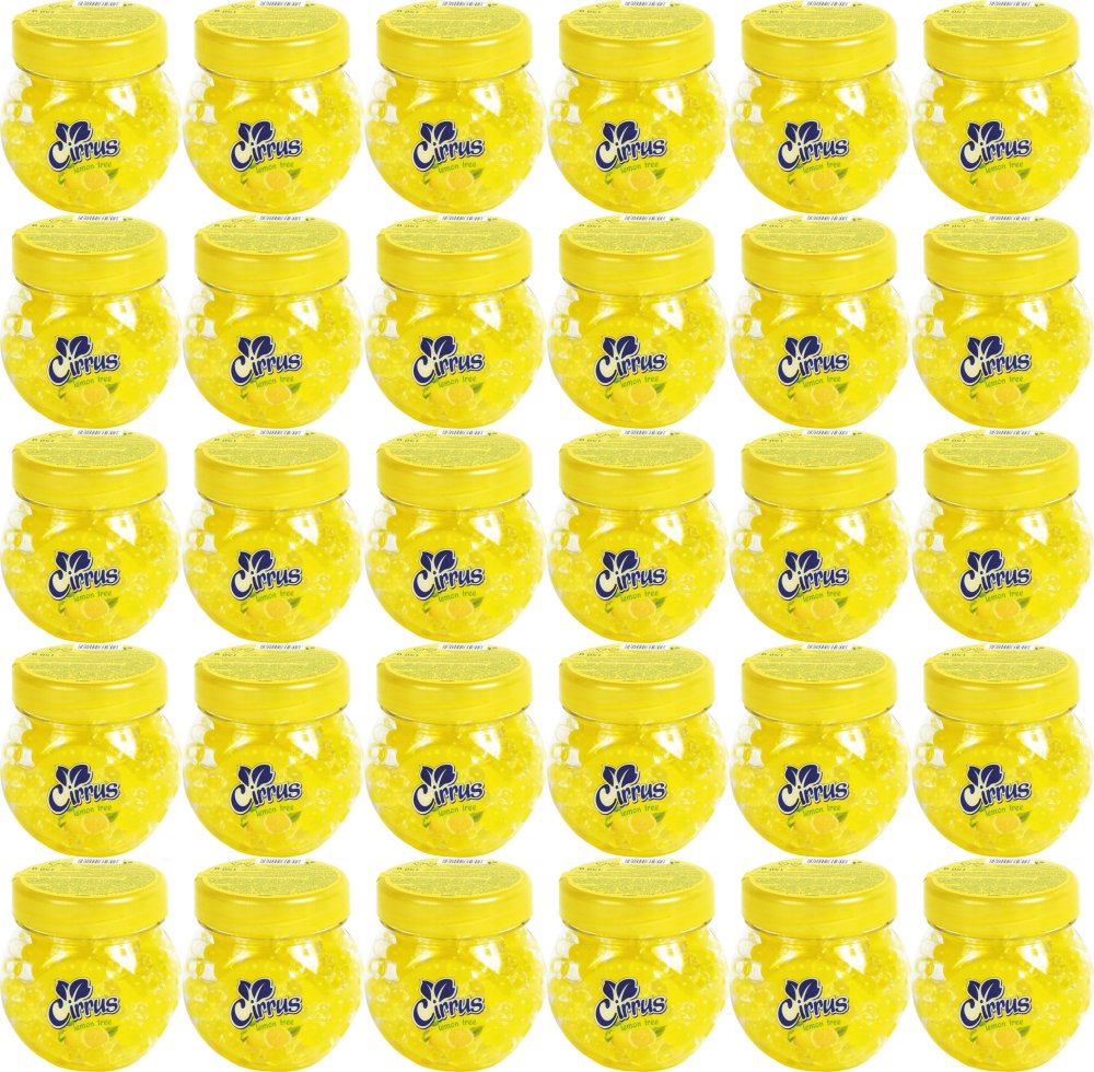 48x Odświeżacz powietrza Cirrus kulki, lemon tree, żel, 150g