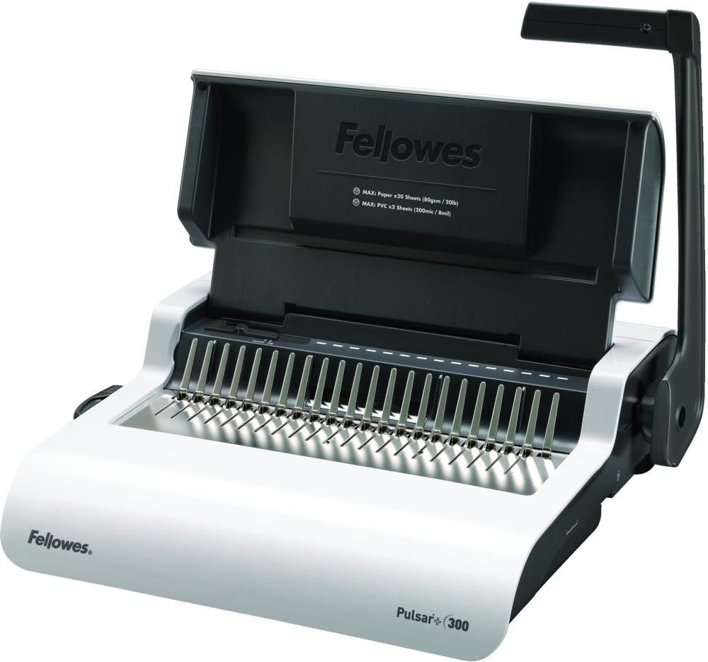 Bindownica ręczna Fellowes Pulsar +300, do 300 kartek, biało-czarny