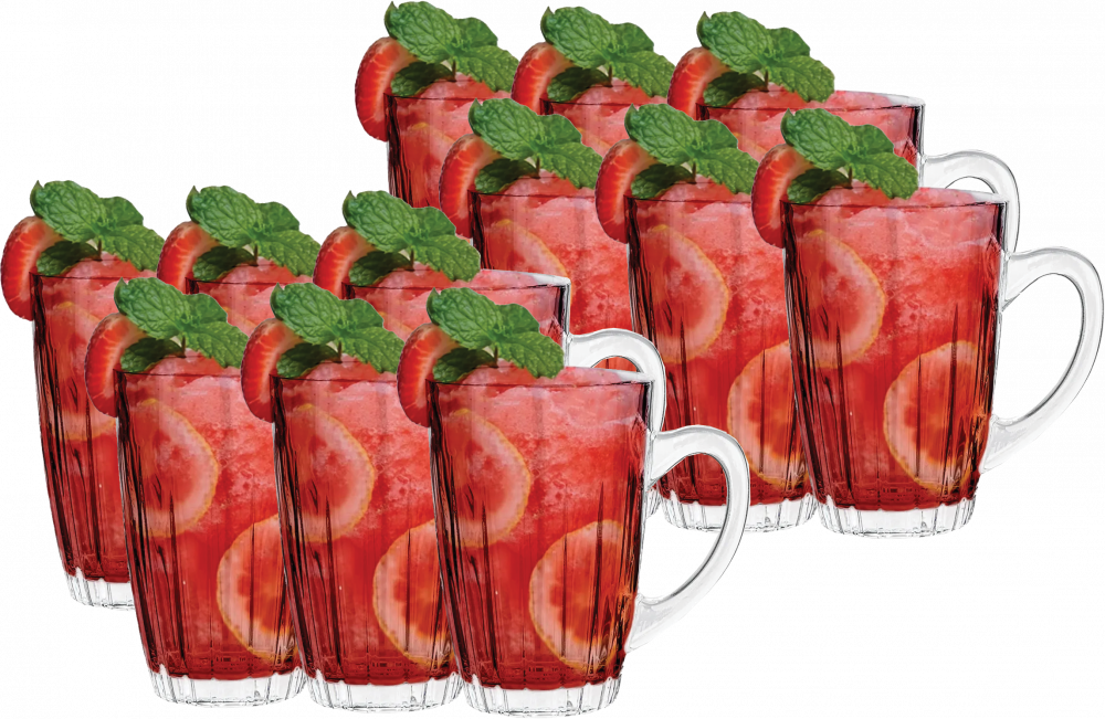 2x Kubek Altom Design Venus, 350ml, szkło, komplet 6 sztuk, przezroczysty