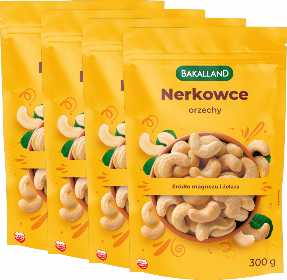 4x Orzechy nerkowca Bakalland, 300g