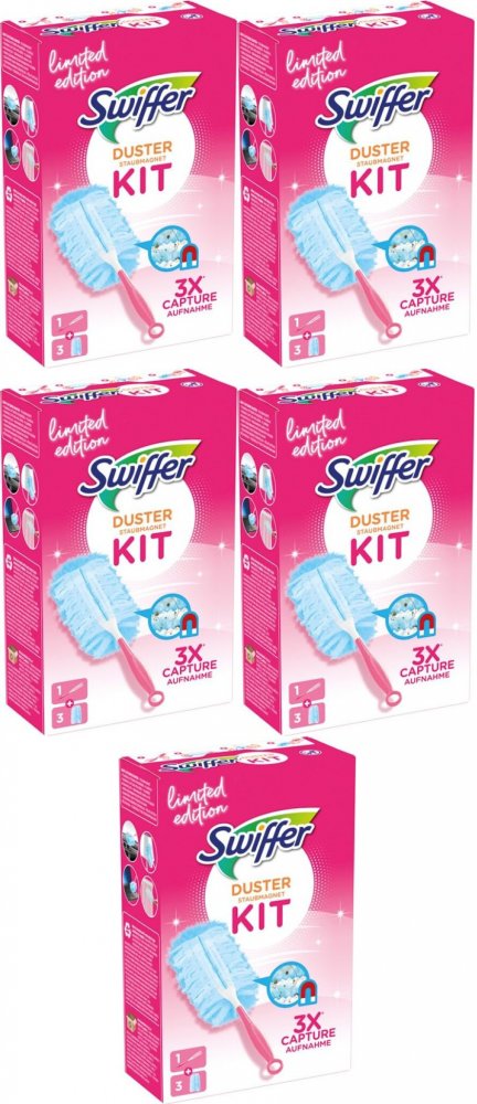 5x Miotełka do kurzu Swiffer Duster, rączka + 3 wkłady