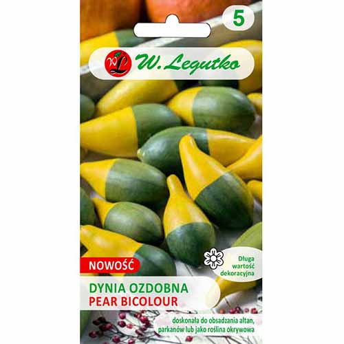 1 pac, Dovleac decorativ Pear bicolour - Semințe: Mod de ambalare: 1 g