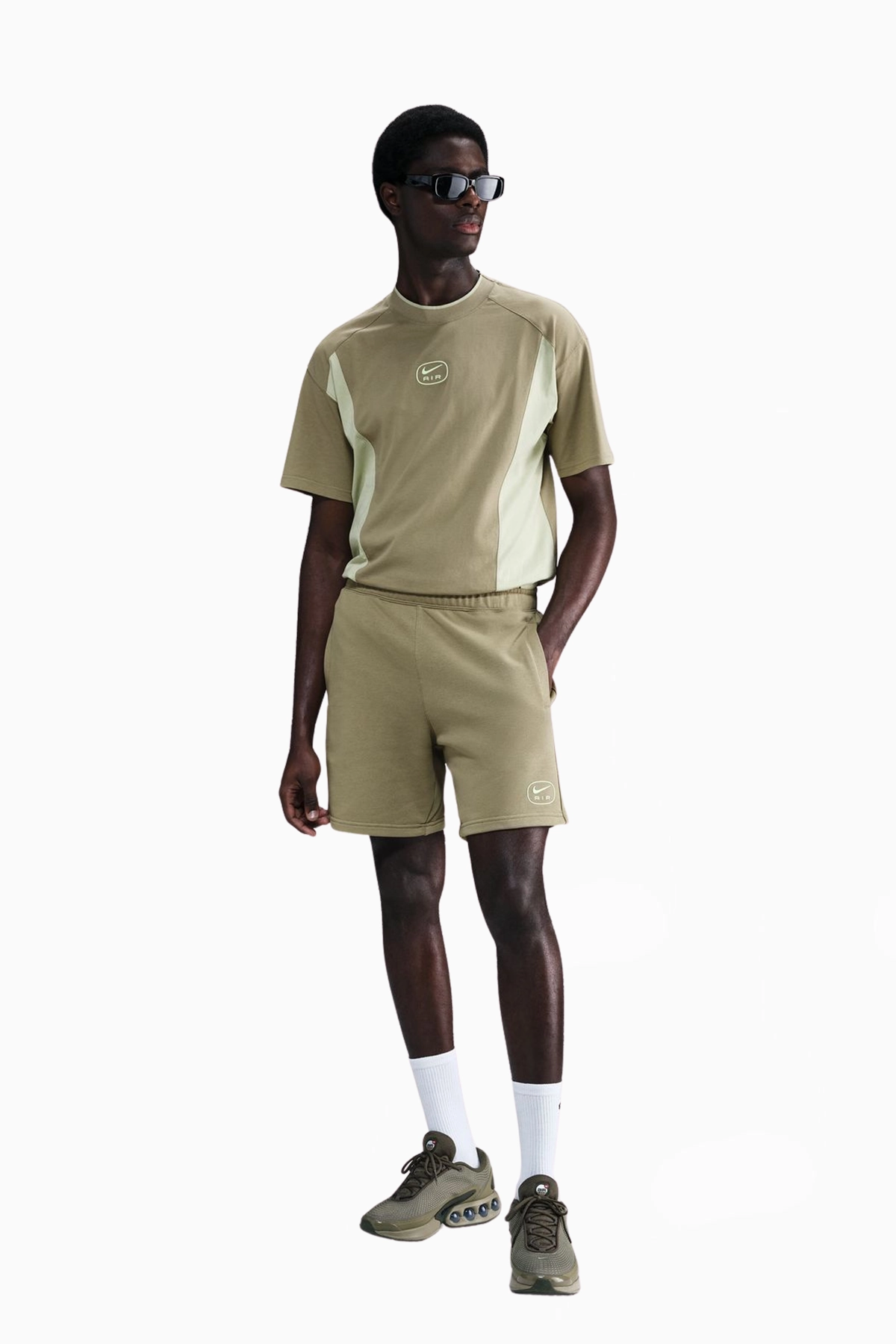 Spodenki Nike Air French Terry - Beżowy