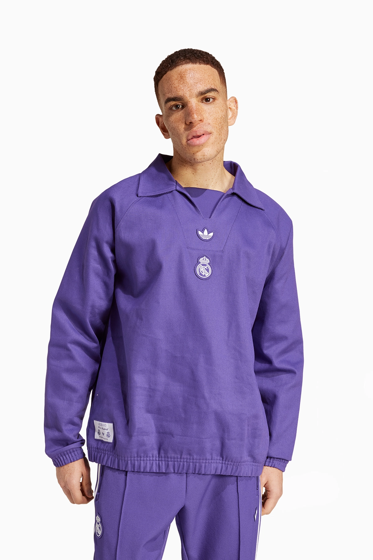 Bluza adidas Real Madryt 24/25 Terrace Icons Drill - Fioletowy