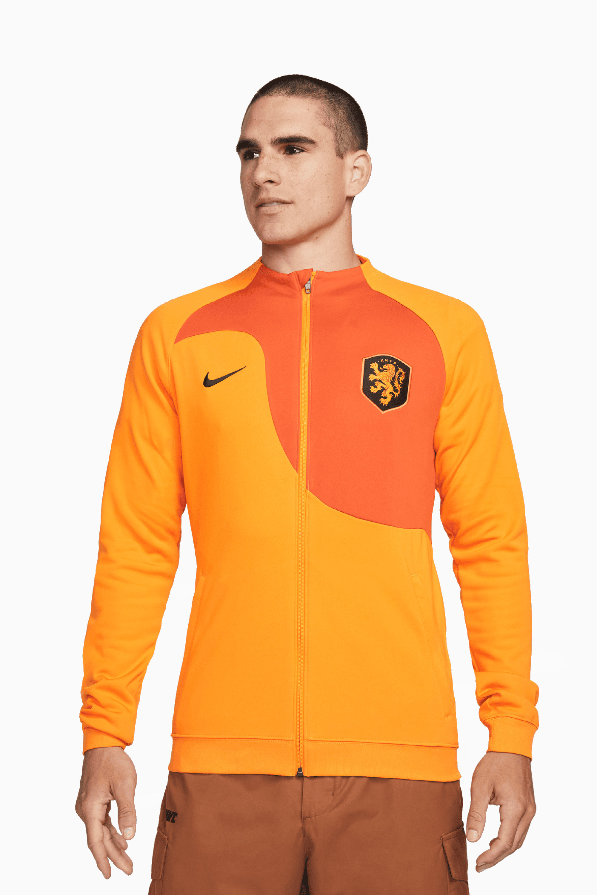 Bluza Nike Reprezentacji Holandii 2022 Academy Pro - Pomarańczowy