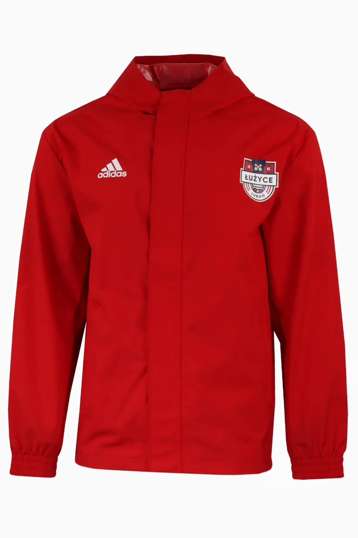 Kurtka adidas Łużyce Lubań 23/24 All-Weather Junior - Czerwony