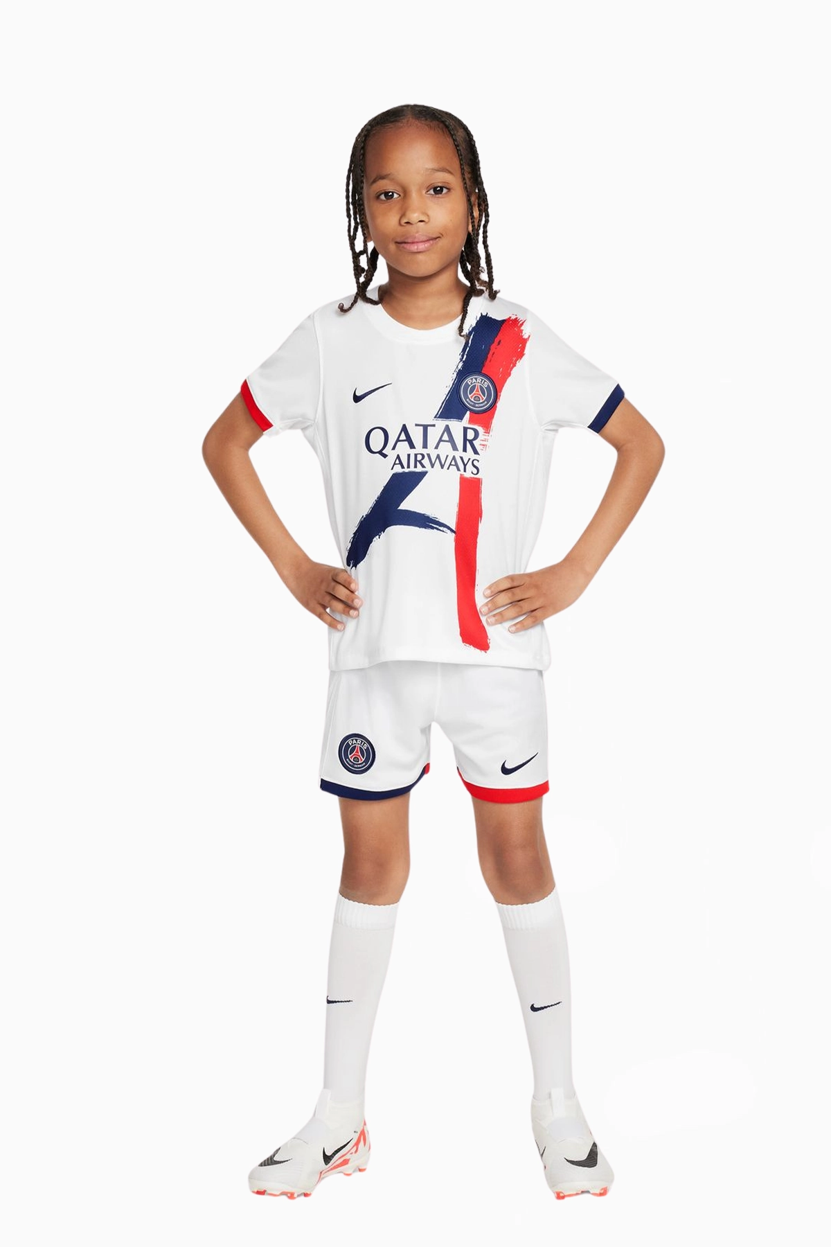 Komplet Nike PSG 24/25 Wyjazdowy Małe dzieci - Biały