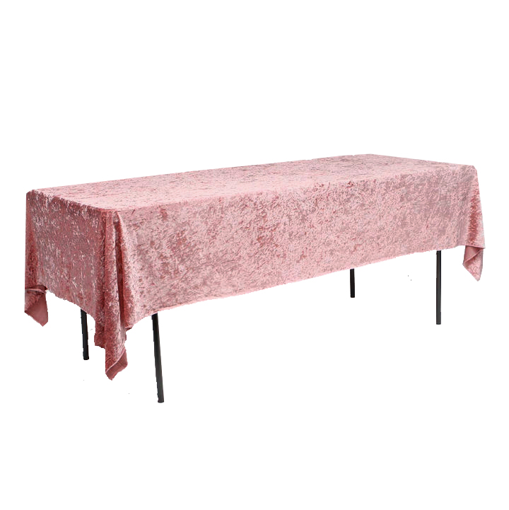 Obrus prostokątny aksamitny 280x160cm Velvet pudrowy róż