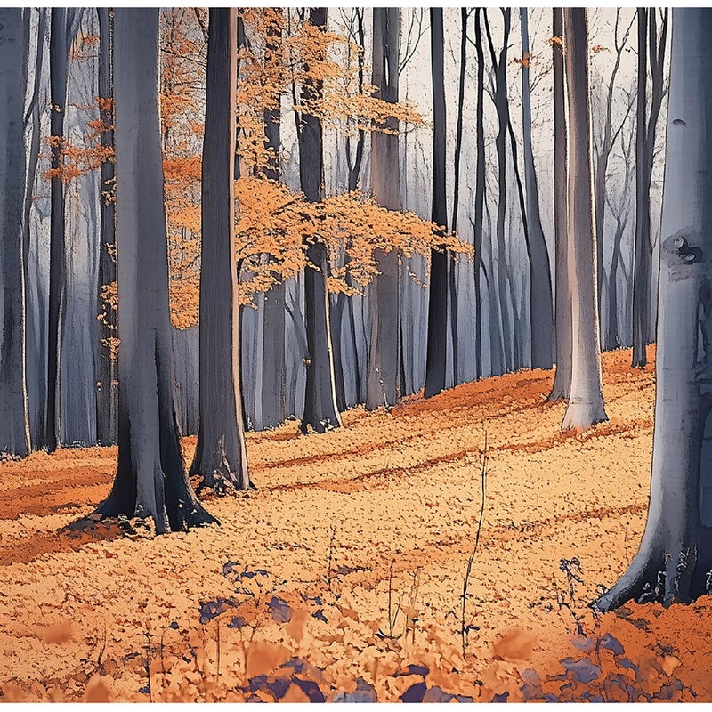 Fototapeta 3D Las Drzewa Brązowy Natura 400x280 cm Tapeta Do Sypialni Salonu Kuchni Na Flizelinie