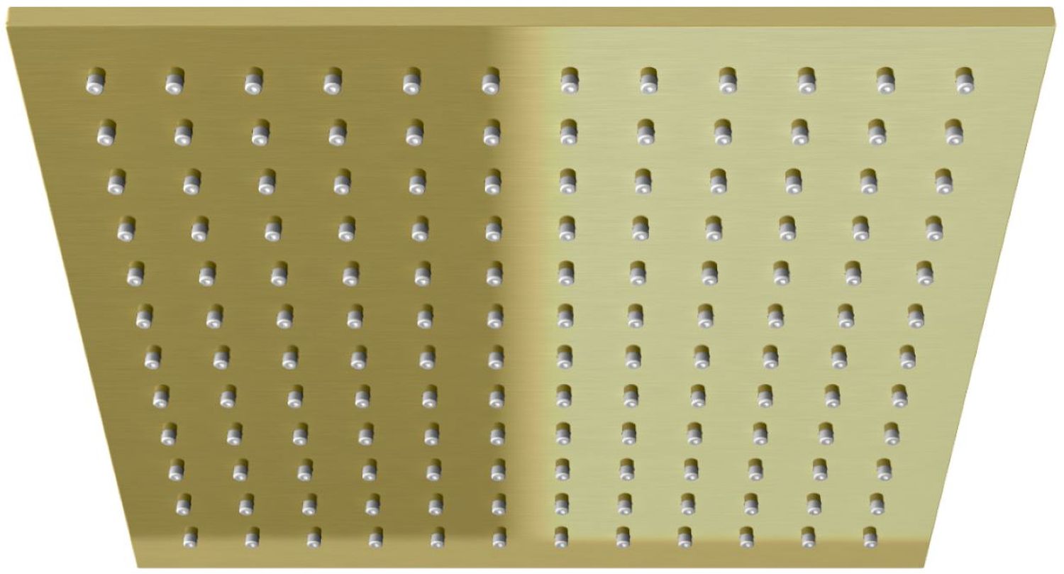 Kohlman Experience Brushed Gold deszczownica 25x25 cm kwadratowa złoty szczotkowany Q25EGDB