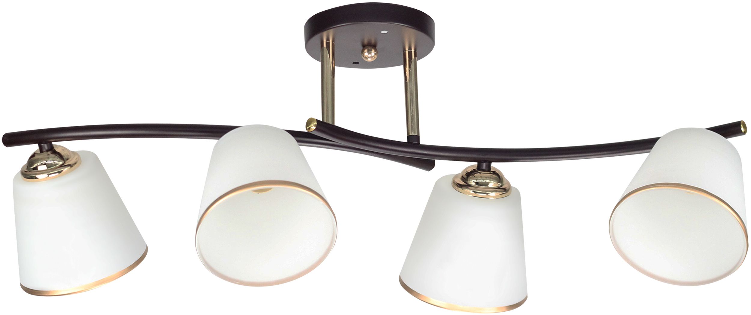 Candellux Greco lampa podsufitowa 4x40W czarny/biały 34-22646