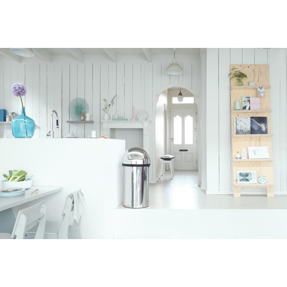 Brabantia Push Bin pojemnik na odpady 60 l stal polerowana 402623