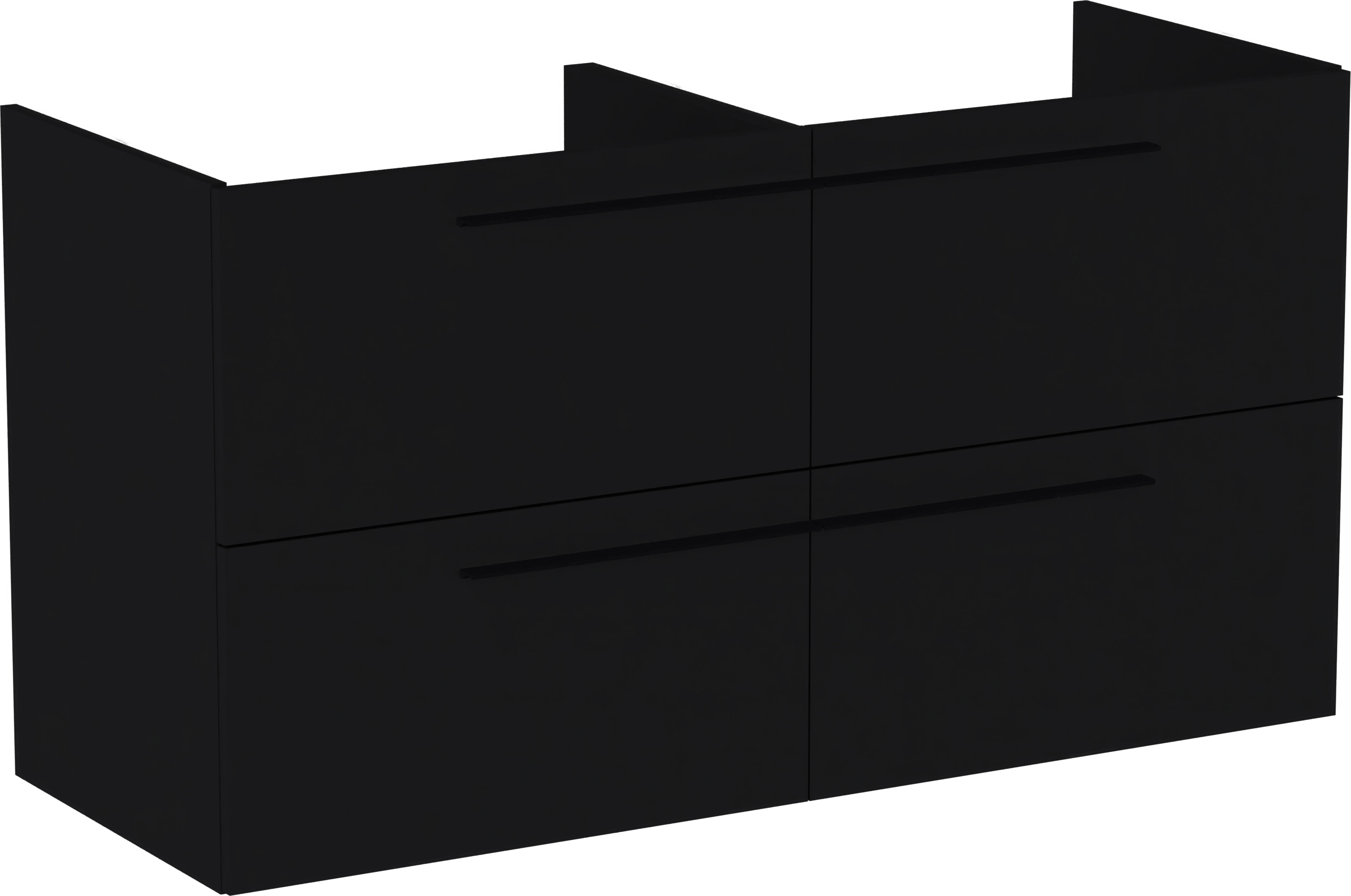 Roca Ella szafka 118,5 cm podumywalkowa wisząca czarny mat A857772532