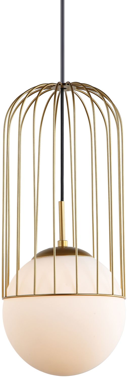 Italux Matty lampa wisząca 1x40 W złota MDM-3940/1GD