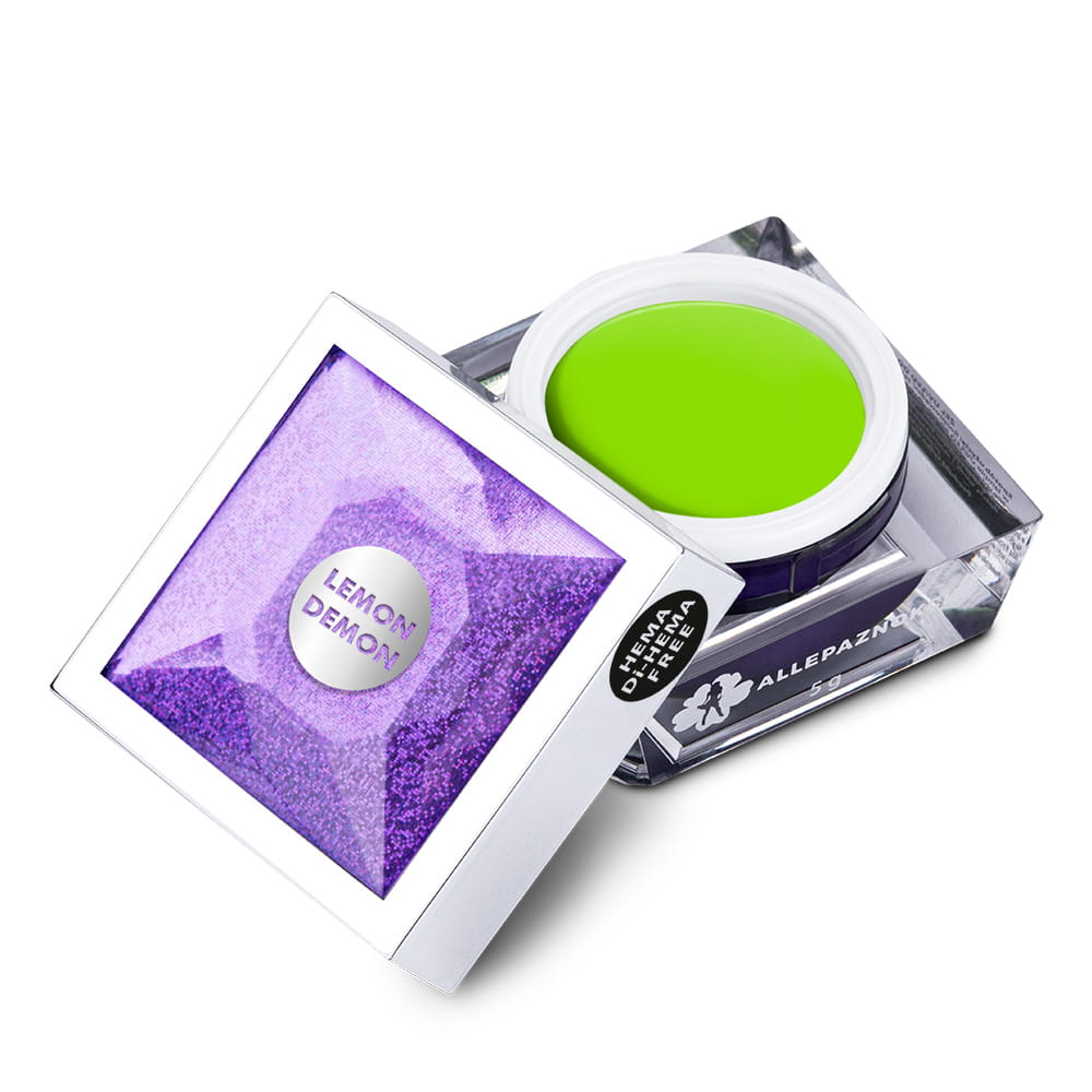 Żel do zdobień Artistic Gel paint gel ombre ornamenty Allepaznokcie Be on Trend Lemon Demon HEMA /Di-HEMA Free 5 g Nr 44