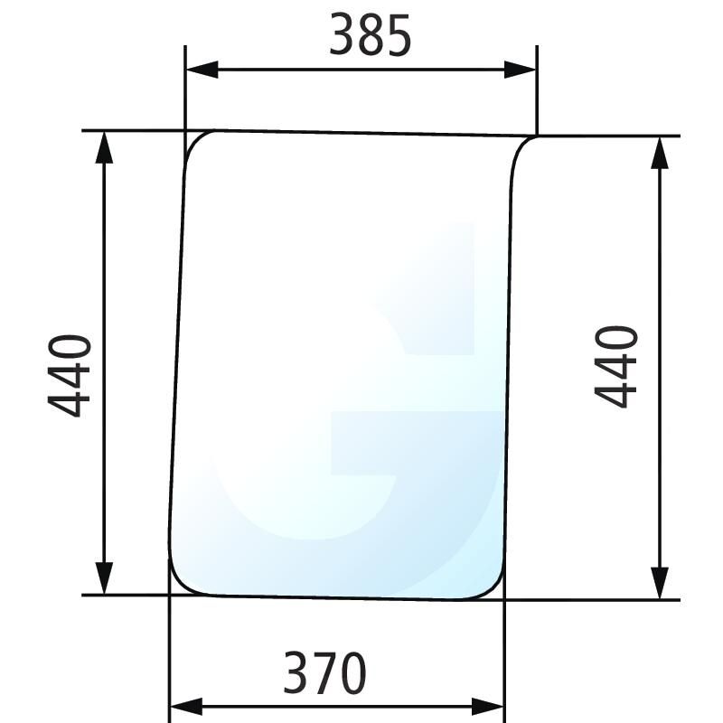 Szyba dzielona prawa i lewa Renault 75-12 113-14 7700016585, 7700017128