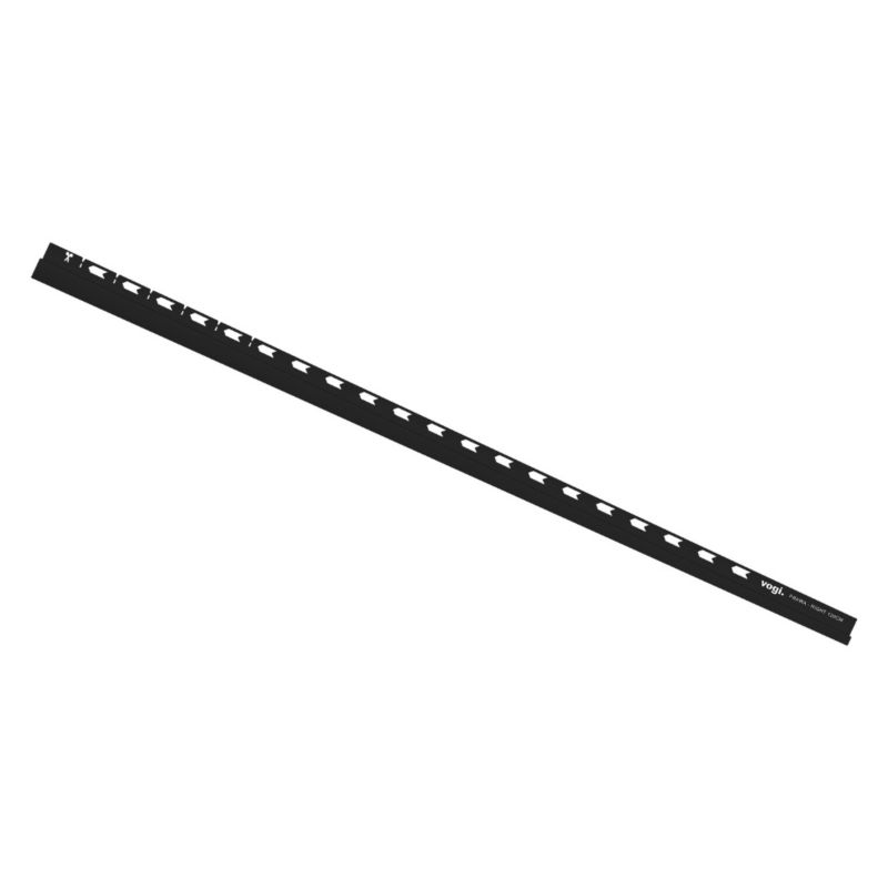 Listwa spadkowa przyścienna Vogi prawa inox 120 cm czarna 1 szt.