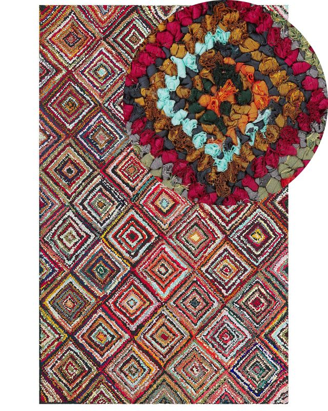 Dywan bawełniany 140 x 200 cm wielokolorowy Kaiseri 1 szt.
