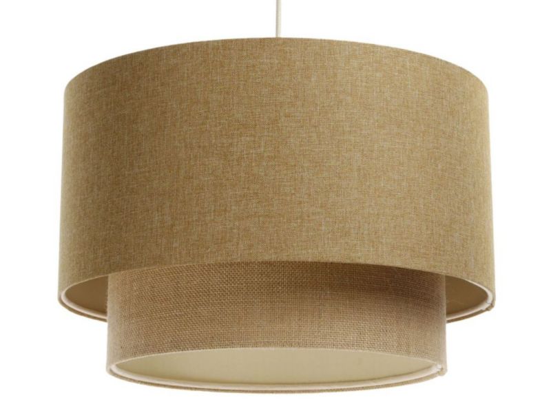Lampa Bps Koncept wisząca ERUTAN DOUBLE 60 żółta/beżowa 1 szt