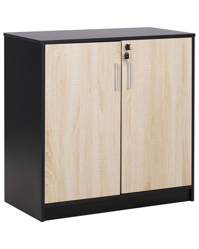 Szafka biurowa 80 cm Zehna Jasne drewno 1 szt.
