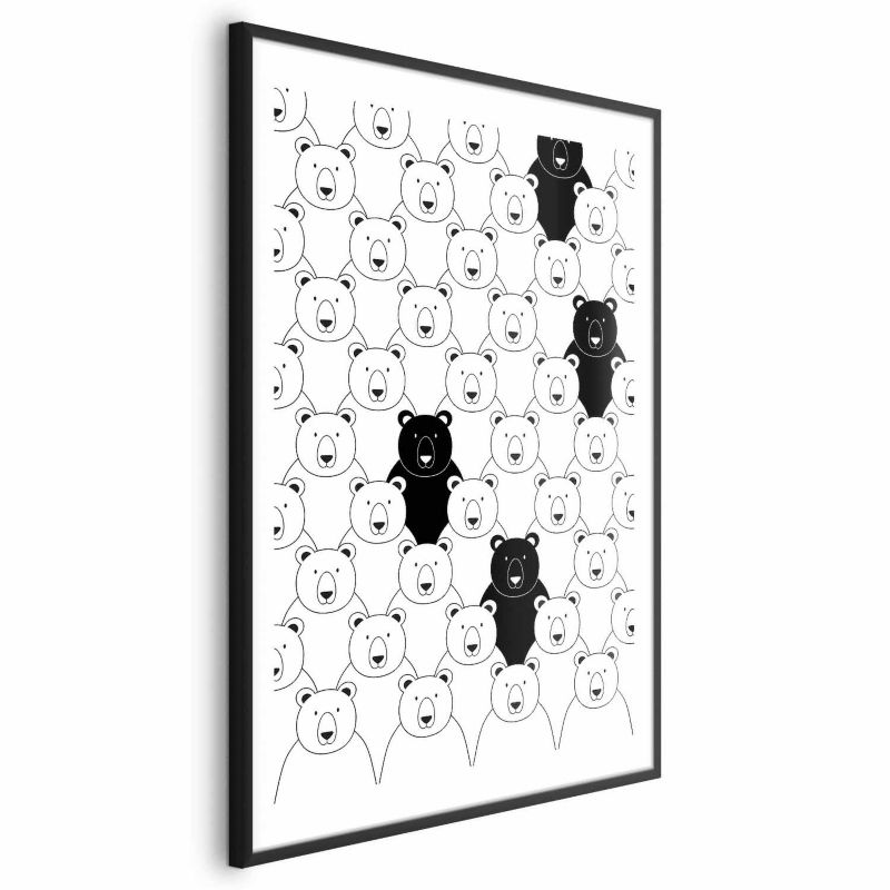 Plakat Artgeist Obcy w stadzie 40x60 cm z ramą czarną 1 szt