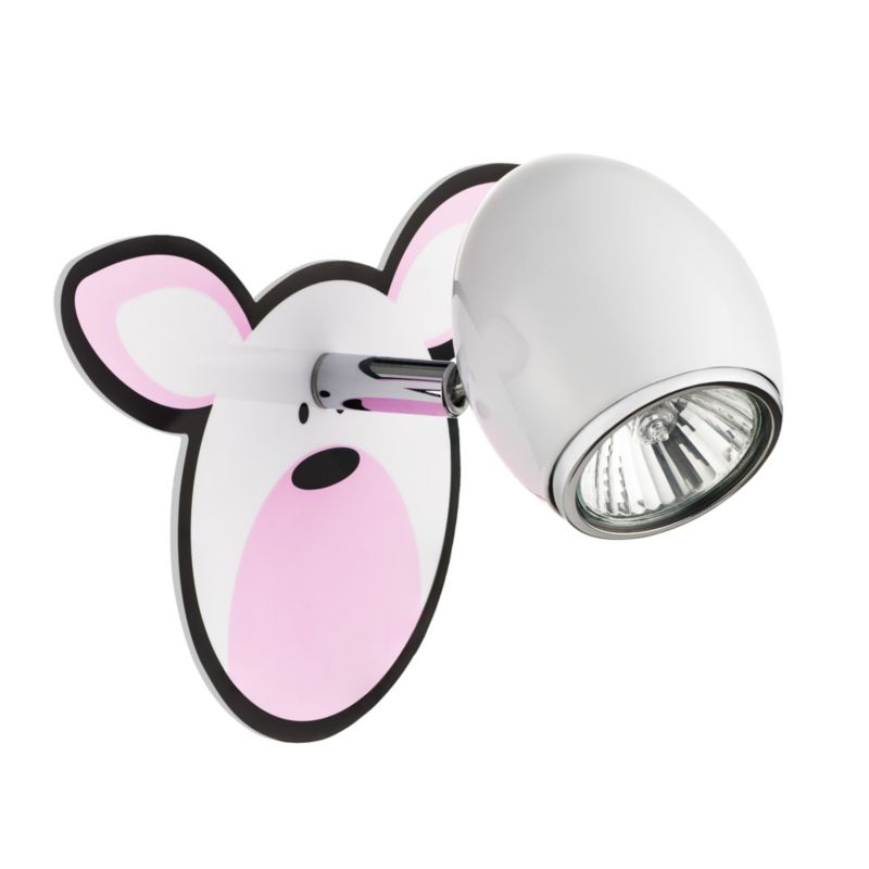 Kinkiet SPOT Light 1xGU10 Max.50W Biały z Wielokolorowym Wzorem w Królika, Polski Producent, 1 szt.