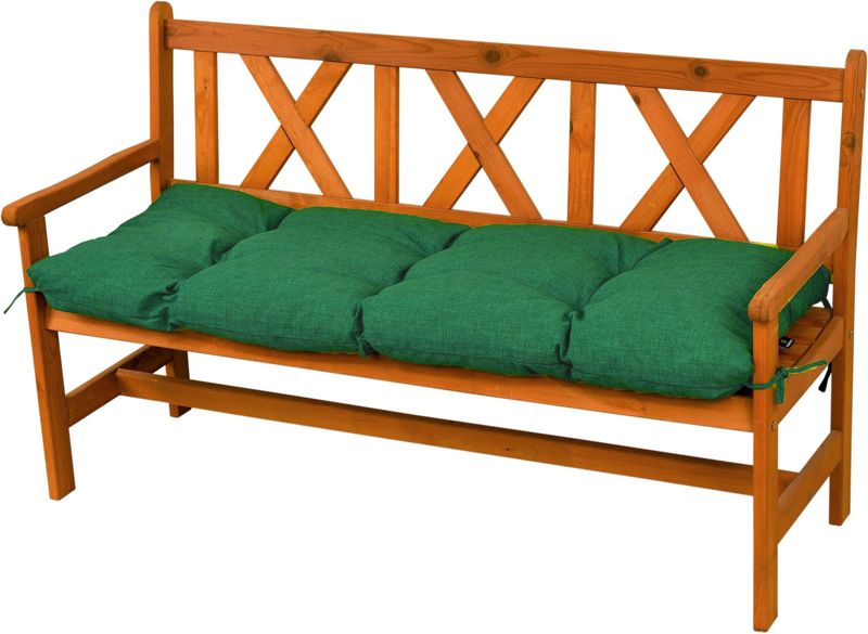 Poduszka na ławkę ogrodową AMPO 120 cm zielony 1 szt.