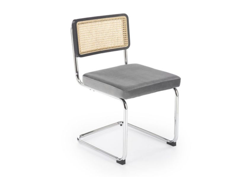 Krzesło Halmar K504 VELVET szare 1 szt