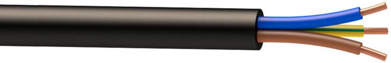 Kabel instalacyjny AKS Zielonka YKY 3 x 1 mm2 0,6/1 KV 1 mb