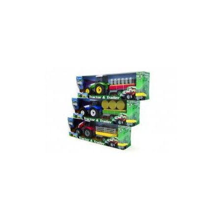 Teama TRAKTOR + NACZEPA 1;32 VER.2 KOLOR CZERWONY @