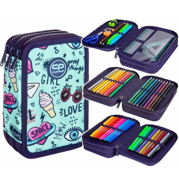 COOLPACK - JUMPER 3 - PIÓRNIK POTRÓJNY Z WYPOSAŻENIEM - MINT DODDLES