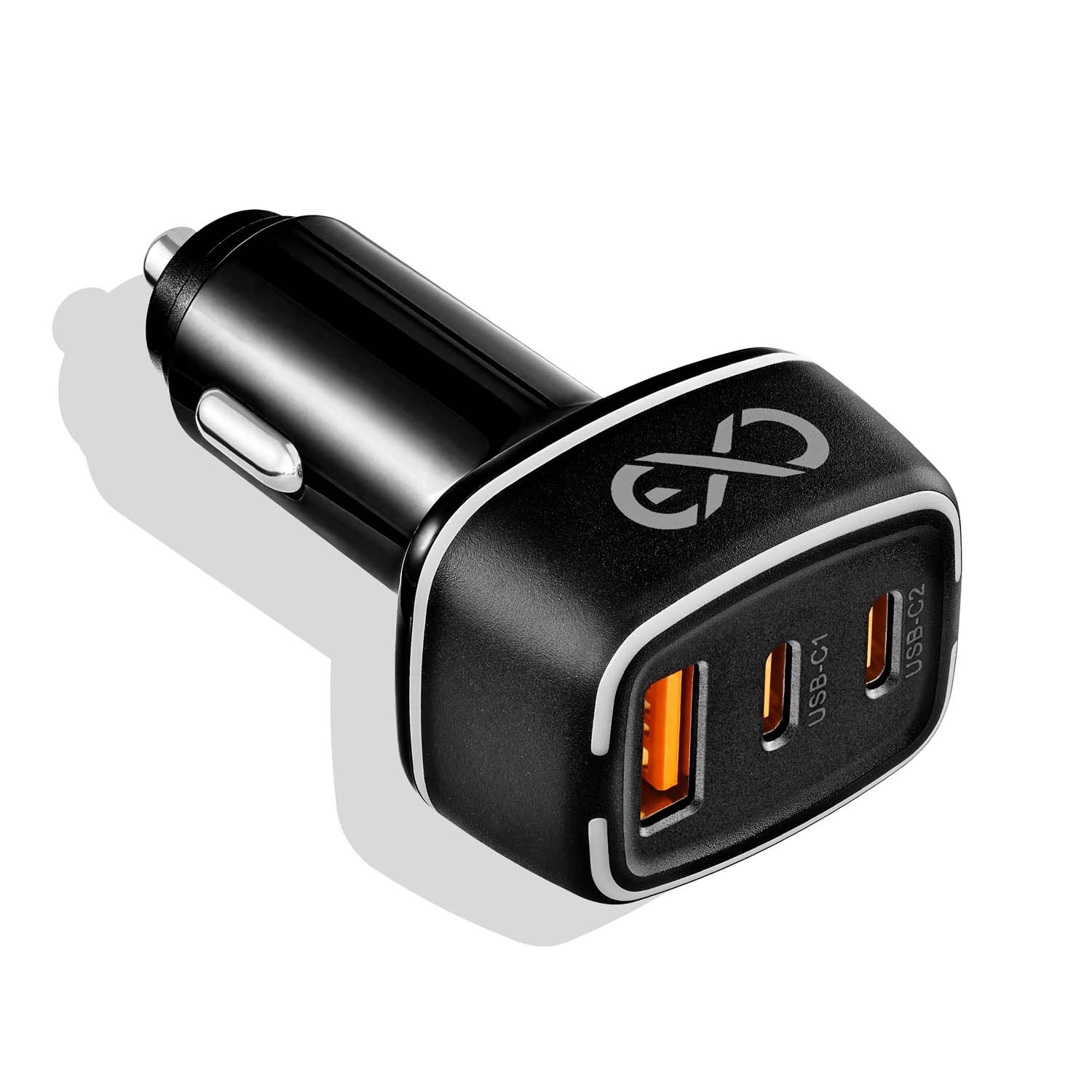 Ładowarka samochodowa eXc Light 75W czarna