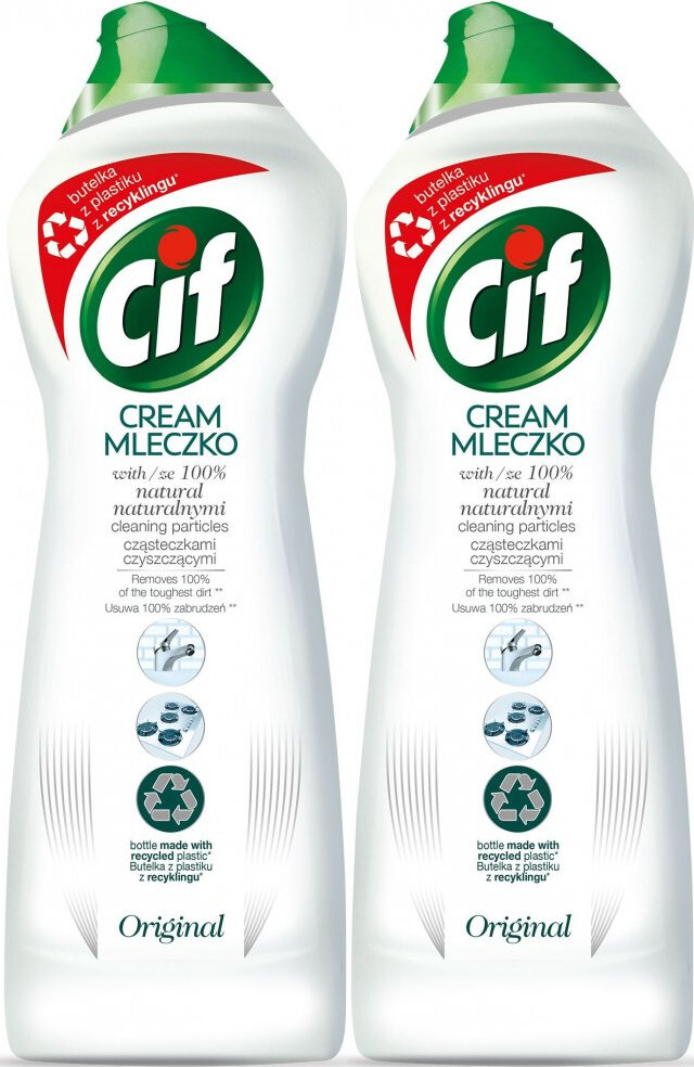 2x Mleczko do czyszczenia Cif Cream Normal, 780g