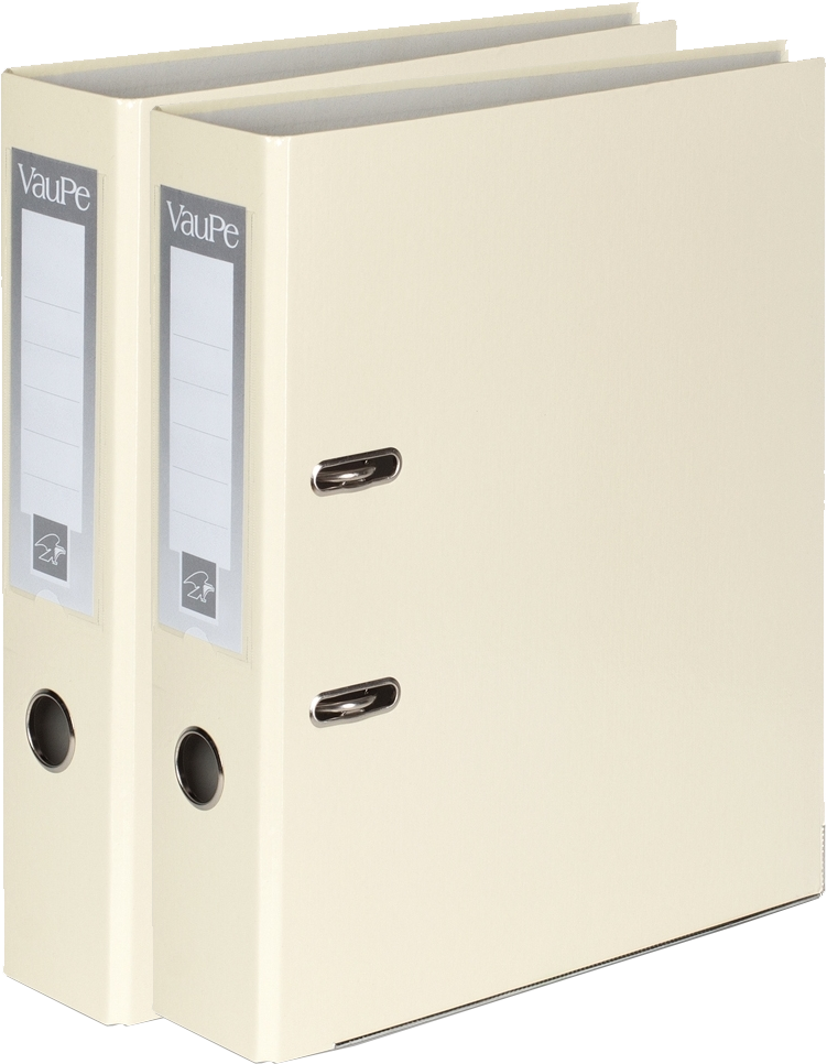 2x Segregator A4 VauPe FCK, 75mm, do 500 kartek, waniliowy