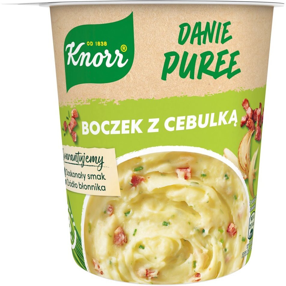 Outlet: USZKODZONE OPAKOWANIE Danie w kubku Knorr Danie Puree, boczek z cebulką, 51g