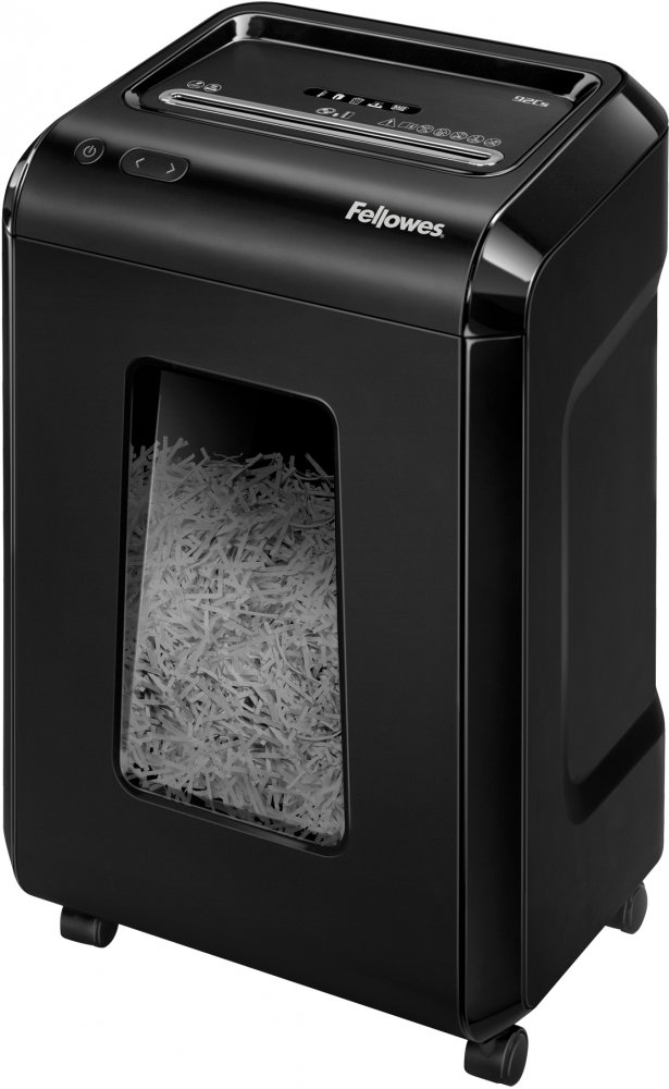 Niszczarka do papieru Fellowes 92CS, ścinek 4x38mm, 18 kartek, P-4/T-4/O-3