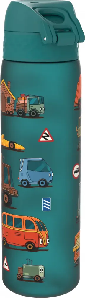 Bidon ION8 Automobile, recyclon/tritan, 500ml, zielony