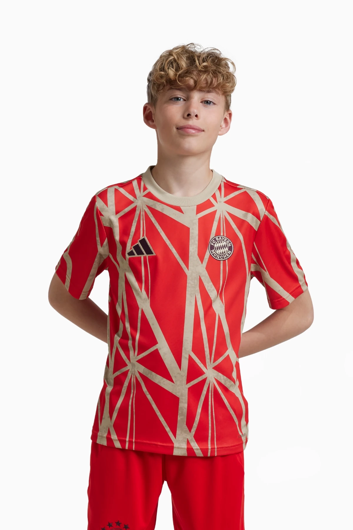 Koszulka adidas FC Bayern 24/25 Pre-Match Junior - Czerwony