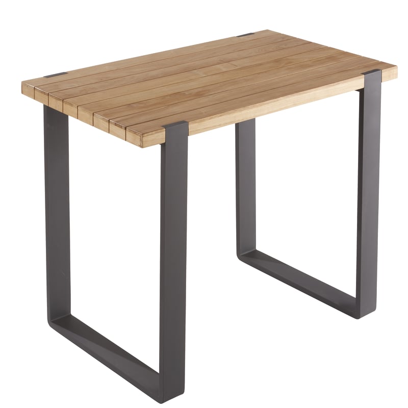 Stolik ogrodowy Bermeo 130x75cm aluminiowy brązowy Naterial