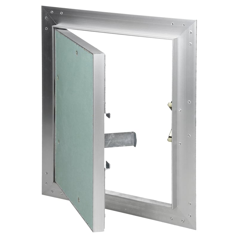 ECD Germany klapainspekcyjna 200x250 mm płyta gipsowo-kartonowa 12,5 mm rama aluminiowa wkładka GK do pomieszczeń wilgotnych klapa konserwacyjna