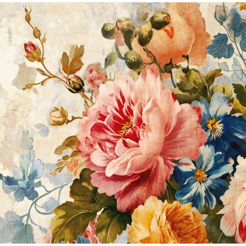 Fototapeta Kwiaty Róże Natura Vintage 300x210 cm Tapeta Do Sypialni Salonu Kuchni Na Flizelinie