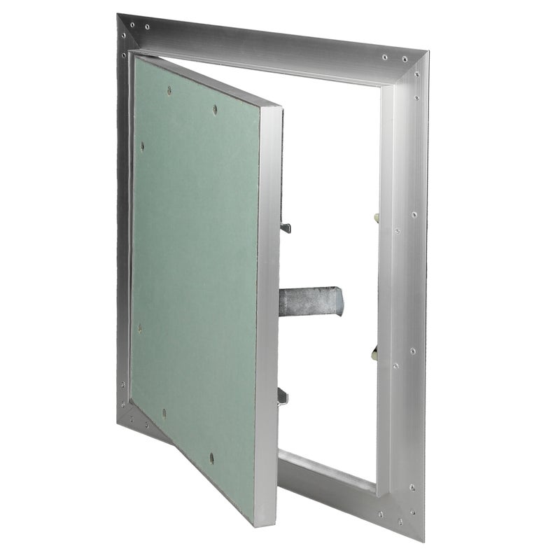 ECD Germany klapainspekcyjna 250x300 mm płyta gipsowo-kartonowa 12,5 mm rama aluminiowa wkładka GK do pomieszczeń wilgotnych klapa konserwacyjna