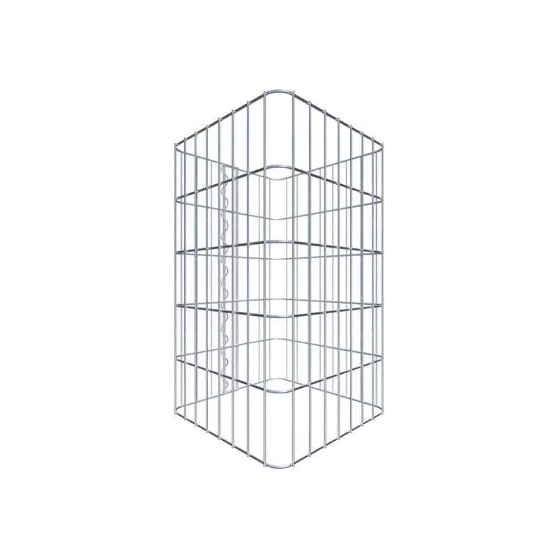 Kolumna gabionowa 42 x 42 cm, kwadrat MW 5 x 10 cm - Wysokość: 0,50 m