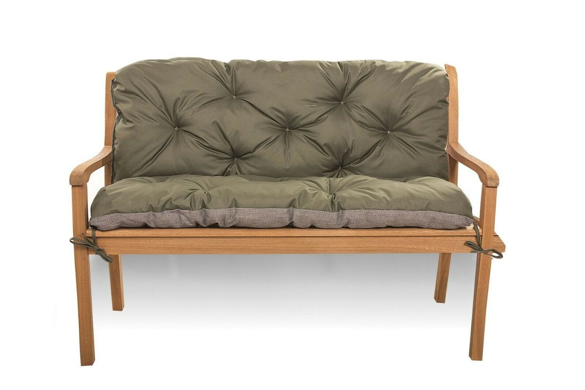 Zestaw poduszek na meble z palet 120x60 Siedzisko-Oparcie 120x40cm poduszki na palety Zielone poduszki na palety ogrodowe poduszki na meble