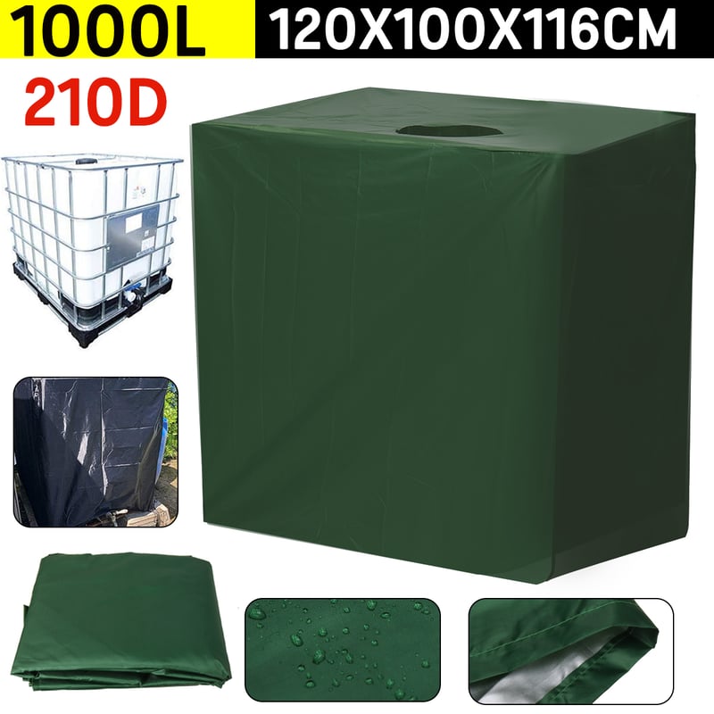 Wodoodporna osłona ochronna na kontener IBC 1000L, Oxford 210D, wymiary 120 x 100 x 116 cm