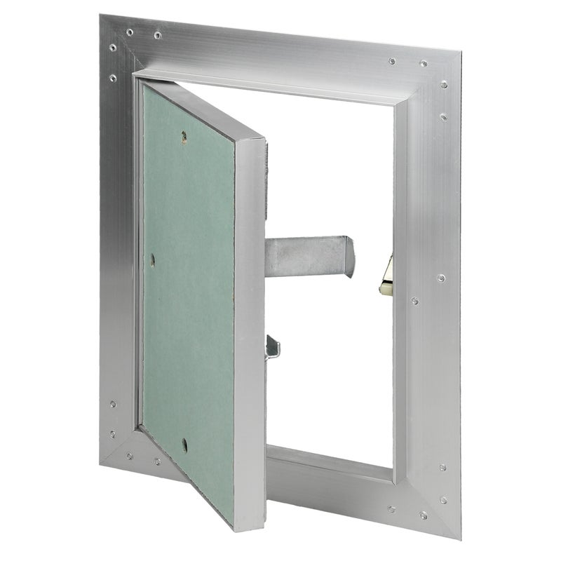 ECD Germany klapainspekcyjna 150x200 mm płyta gipsowo-kartonowa 12,5 mm rama aluminiowa wkładka GK do pomieszczeń wilgotnych klapa konserwacyjna