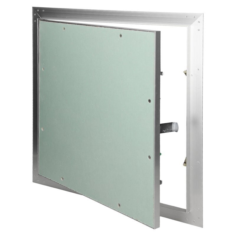 ECD Germany klapainspekcyjna 300x300 mm płyta gipsowo-kartonowa 12,5 mm rama aluminiowa wkładka GK do pomieszczeń wilgotnych klapa konserwacyjna