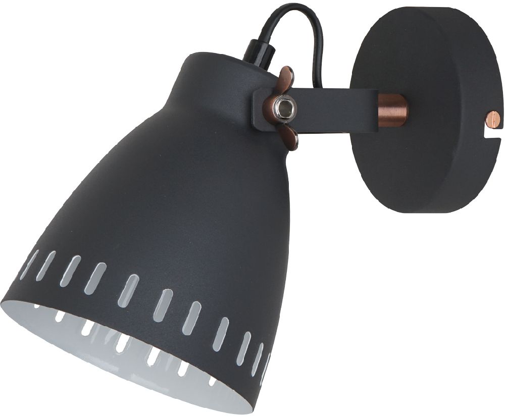 Italux Franklin kinkiet 1x60 W grafitowy MB-HN5050-1-B+RC
