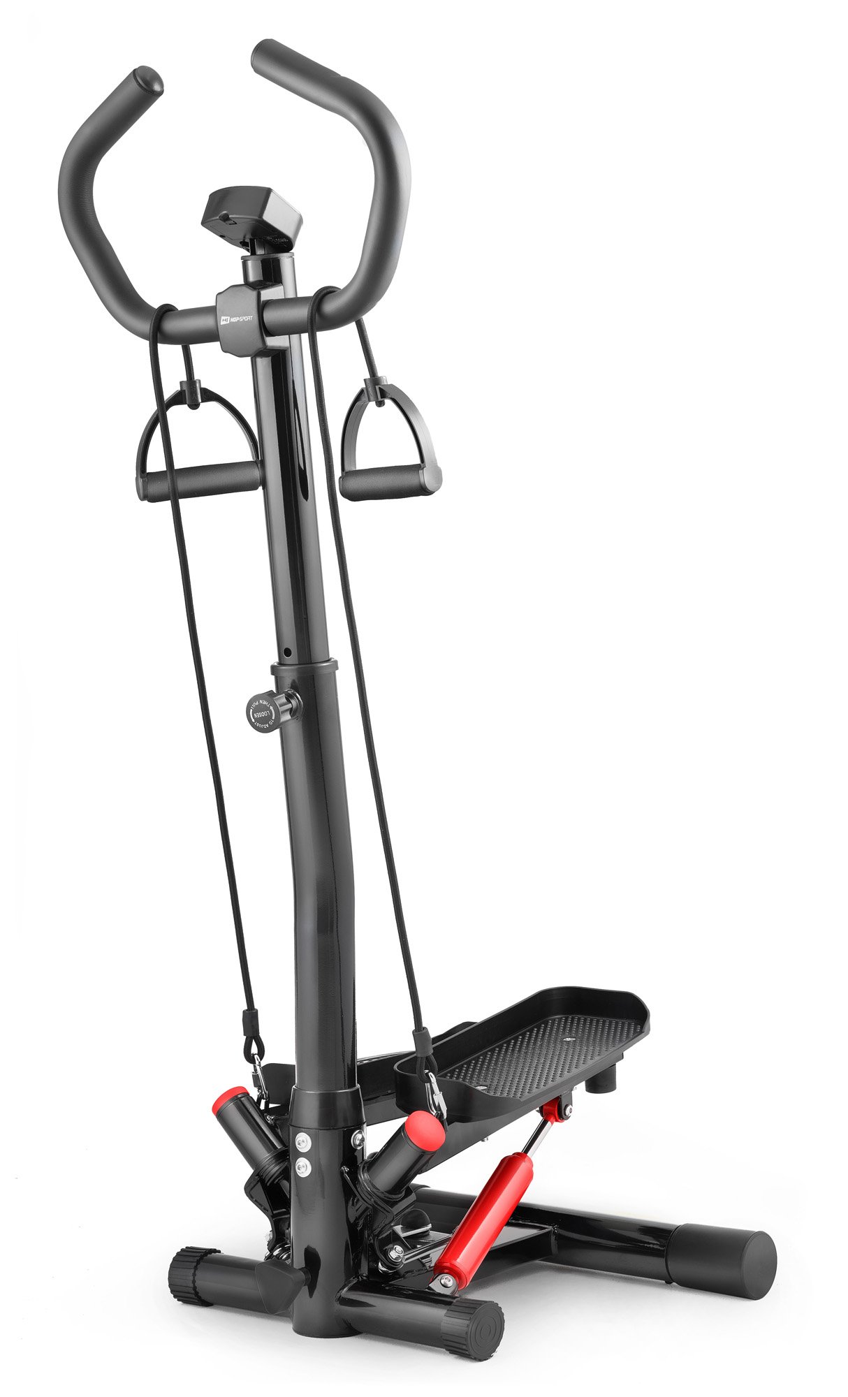 Stepper skrętny z kolumną HS-055S Noble czerwony
