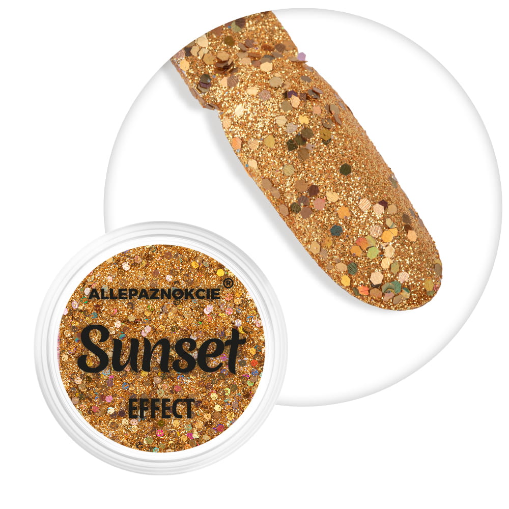 Pyłek do paznokci Sunset Effect Allepaznokcie 1 g Nr 07